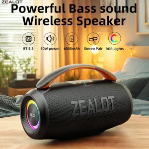 50W Wireless Speaker Party Speaker with Bluetooth 5.4,